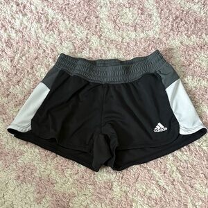 Adidas Women's Athletic Shorts in Black and Gray